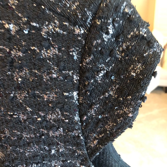 Ann Taylor black with silver blouse, Size XL - Picture 8 of 8